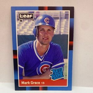 1988 Leaf  Mark Grace Rated Rookie Cubs #40 (066)